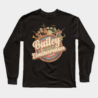 Music Tour Vintage Retro Style // Bailey Zimmerman Long Sleeve T-Shirt